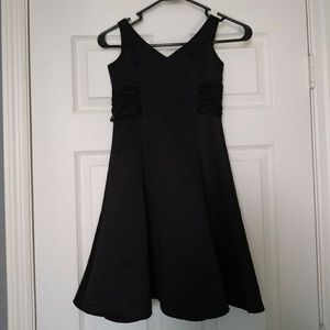 David's Bridal Girls Size 6 Black Dress with Bow